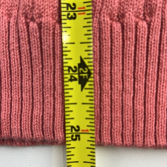 Van Heusen coral v-neck cable neck sweater - Picture 5 of 8